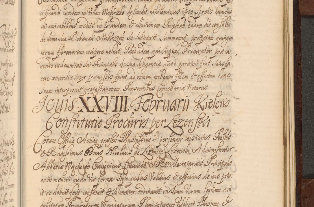 Zdjęcie nr 1616 dla obiektu archiwalnego: Acta actorum episcopalium R. D. Andreae Trzebicki ab anno 1670 ad annum 1675 mensem Martinum acticatorum Volumen V