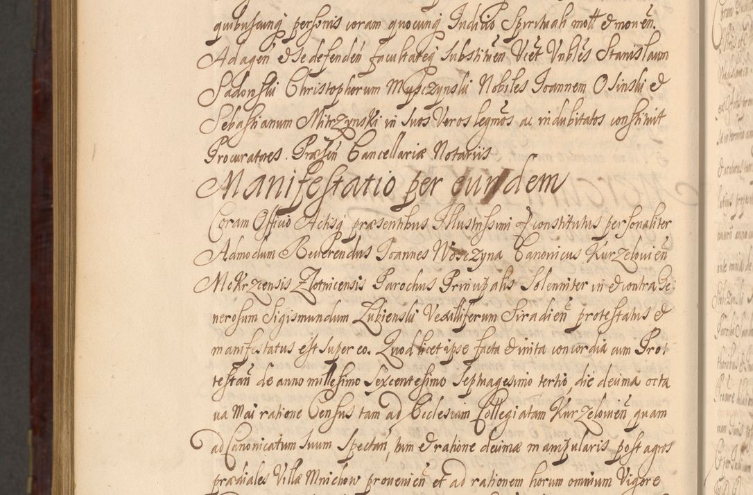 Zdjęcie nr 1603 dla obiektu archiwalnego: Acta actorum episcopalium R. D. Andreae Trzebicki ab anno 1670 ad annum 1675 mensem Martinum acticatorum Volumen V