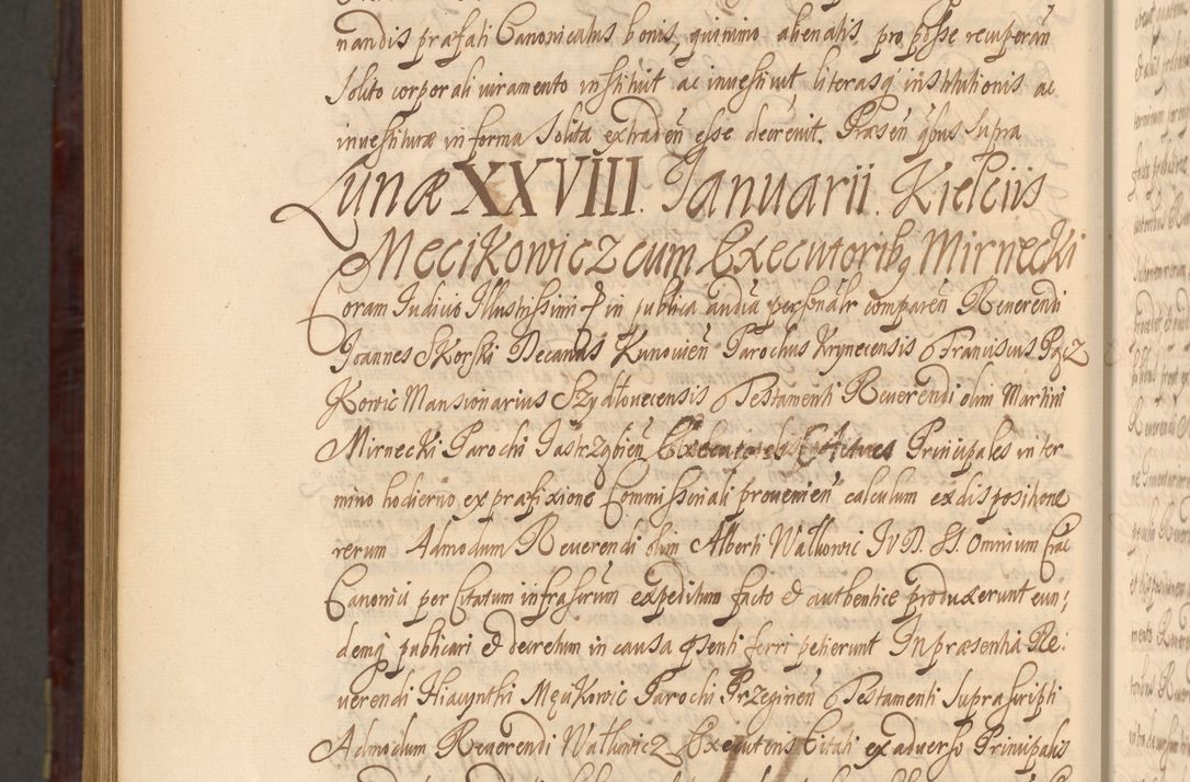 Zdjęcie nr 1599 dla obiektu archiwalnego: Acta actorum episcopalium R. D. Andreae Trzebicki ab anno 1670 ad annum 1675 mensem Martinum acticatorum Volumen V