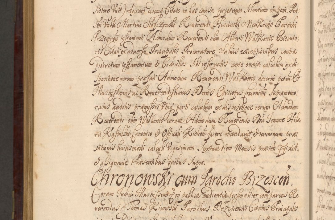 Zdjęcie nr 1585 dla obiektu archiwalnego: Acta actorum episcopalium R. D. Andreae Trzebicki ab anno 1670 ad annum 1675 mensem Martinum acticatorum Volumen V