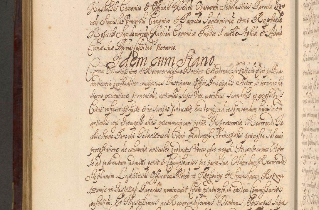 Zdjęcie nr 1583 dla obiektu archiwalnego: Acta actorum episcopalium R. D. Andreae Trzebicki ab anno 1670 ad annum 1675 mensem Martinum acticatorum Volumen V