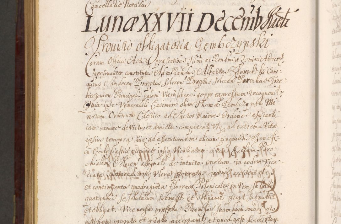 Zdjęcie nr 1575 dla obiektu archiwalnego: Acta actorum episcopalium R. D. Andreae Trzebicki ab anno 1670 ad annum 1675 mensem Martinum acticatorum Volumen V