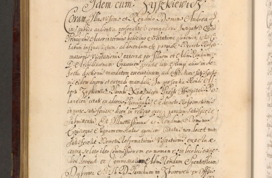 Zdjęcie nr 1561 dla obiektu archiwalnego: Acta actorum episcopalium R. D. Andreae Trzebicki ab anno 1670 ad annum 1675 mensem Martinum acticatorum Volumen V