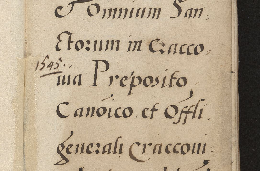 Zdjęcie nr 12 dla obiektu archiwalnego: Acta constitucionum coram reverendo patre domino Paulo Crassowski Warschoviensi et Omnium Sanctorum in Cracovia praeposito et officiali generali Craccoviensi ad annum Domini 1545, a die et mense infrascriptis foeliciter continuantur