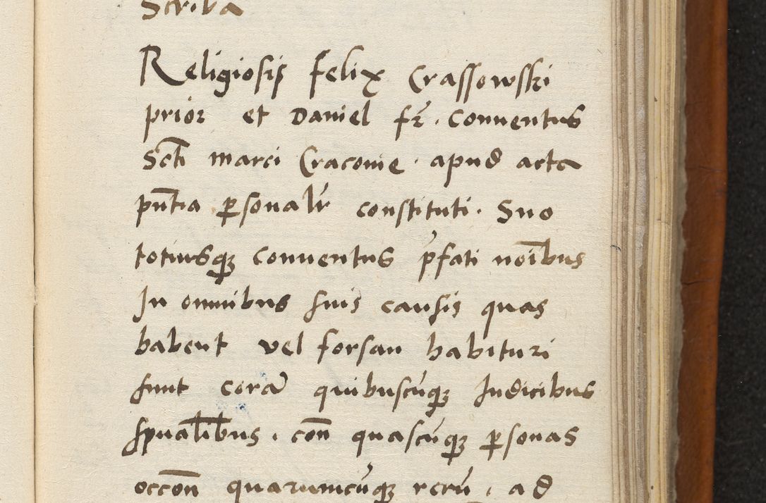 Zdjęcie nr 130 dla obiektu archiwalnego: Acta constitucionum coram reverendo patre domino Paulo Crassowski Warschoviensi et Omnium Sanctorum in Cracovia praeposito et officiali generali Craccoviensi ad annum Domini 1545, a die et mense infrascriptis foeliciter continuantur