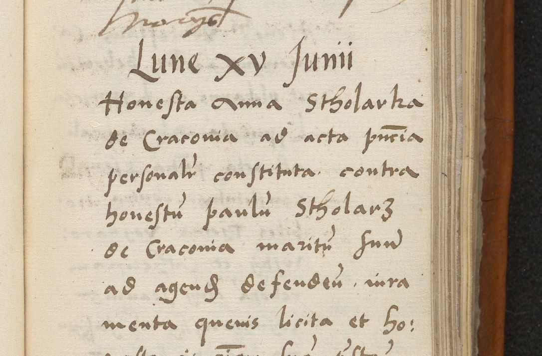 Zdjęcie nr 114 dla obiektu archiwalnego: Acta constitucionum coram reverendo patre domino Paulo Crassowski Warschoviensi et Omnium Sanctorum in Cracovia praeposito et officiali generali Craccoviensi ad annum Domini 1545, a die et mense infrascriptis foeliciter continuantur