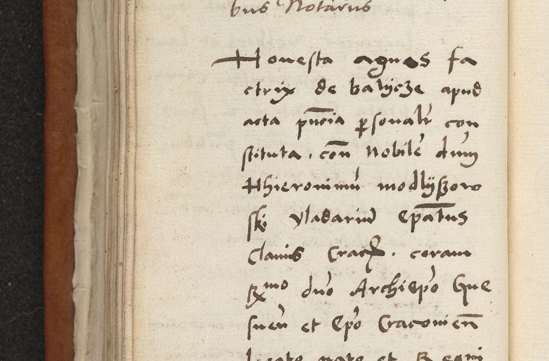 Zdjęcie nr 107 dla obiektu archiwalnego: Acta constitucionum coram reverendo patre domino Paulo Crassowski Warschoviensi et Omnium Sanctorum in Cracovia praeposito et officiali generali Craccoviensi ad annum Domini 1545, a die et mense infrascriptis foeliciter continuantur
