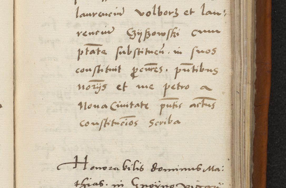 Zdjęcie nr 106 dla obiektu archiwalnego: Acta constitucionum coram reverendo patre domino Paulo Crassowski Warschoviensi et Omnium Sanctorum in Cracovia praeposito et officiali generali Craccoviensi ad annum Domini 1545, a die et mense infrascriptis foeliciter continuantur