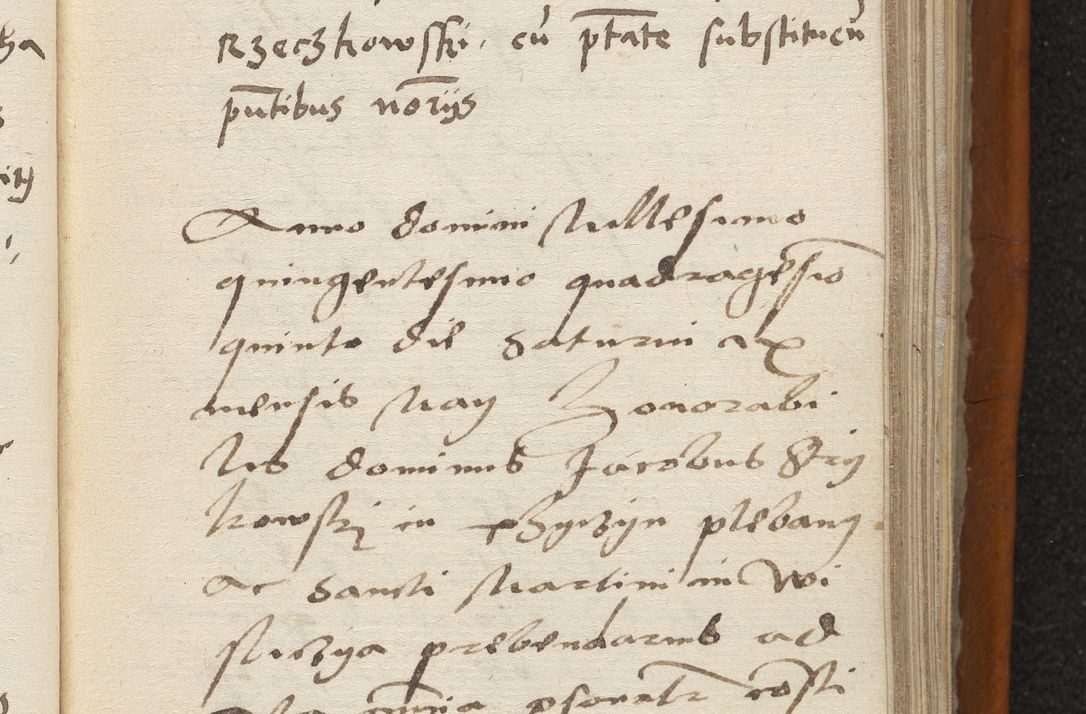 Zdjęcie nr 98 dla obiektu archiwalnego: Acta constitucionum coram reverendo patre domino Paulo Crassowski Warschoviensi et Omnium Sanctorum in Cracovia praeposito et officiali generali Craccoviensi ad annum Domini 1545, a die et mense infrascriptis foeliciter continuantur