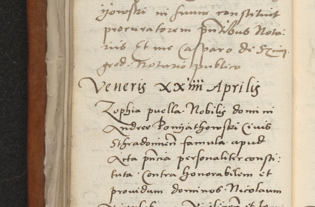 Zdjęcie nr 75 dla obiektu archiwalnego: Acta constitucionum coram reverendo patre domino Paulo Crassowski Warschoviensi et Omnium Sanctorum in Cracovia praeposito et officiali generali Craccoviensi ad annum Domini 1545, a die et mense infrascriptis foeliciter continuantur