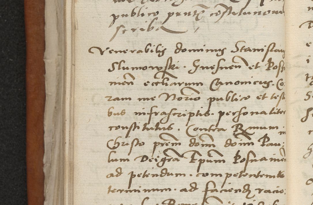 Zdjęcie nr 57 dla obiektu archiwalnego: Acta constitucionum coram reverendo patre domino Paulo Crassowski Warschoviensi et Omnium Sanctorum in Cracovia praeposito et officiali generali Craccoviensi ad annum Domini 1545, a die et mense infrascriptis foeliciter continuantur