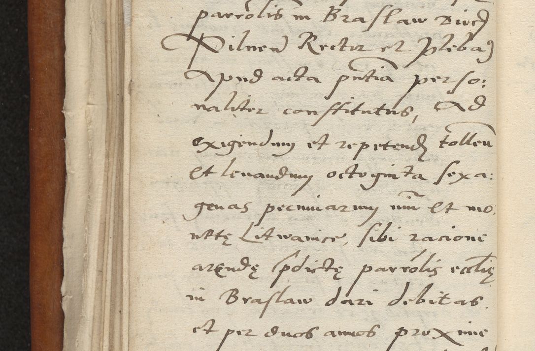 Zdjęcie nr 39 dla obiektu archiwalnego: Acta constitucionum coram reverendo patre domino Paulo Crassowski Warschoviensi et Omnium Sanctorum in Cracovia praeposito et officiali generali Craccoviensi ad annum Domini 1545, a die et mense infrascriptis foeliciter continuantur