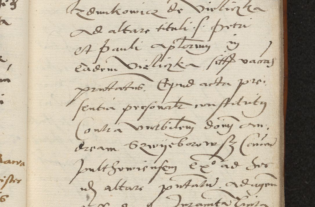 Zdjęcie nr 32 dla obiektu archiwalnego: Acta constitucionum coram reverendo patre domino Paulo Crassowski Warschoviensi et Omnium Sanctorum in Cracovia praeposito et officiali generali Craccoviensi ad annum Domini 1545, a die et mense infrascriptis foeliciter continuantur