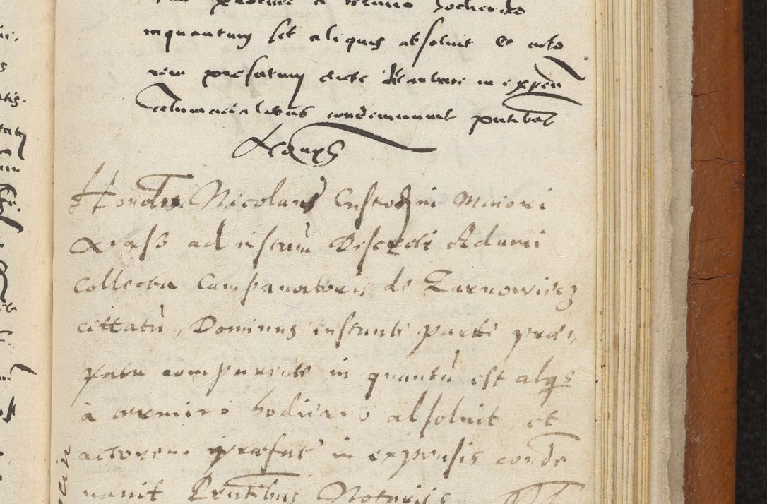 Zdjęcie nr 460 dla obiektu archiwalnego: Acta constitucionum coram reverendo patre domino Paulo Crassowski Warschoviensi et Omnium Sanctorum in Cracovia praeposito et officiali generali Craccoviensi ad annum Domini 1545, a die et mense infrascriptis foeliciter continuantur