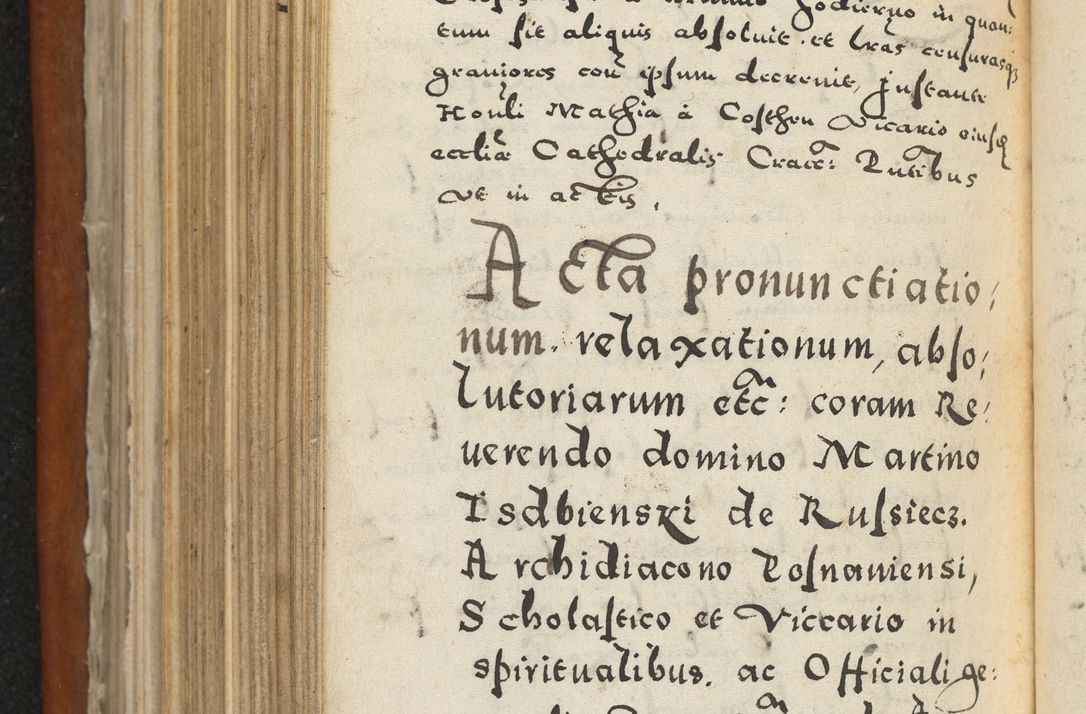 Zdjęcie nr 457 dla obiektu archiwalnego: Acta constitucionum coram reverendo patre domino Paulo Crassowski Warschoviensi et Omnium Sanctorum in Cracovia praeposito et officiali generali Craccoviensi ad annum Domini 1545, a die et mense infrascriptis foeliciter continuantur