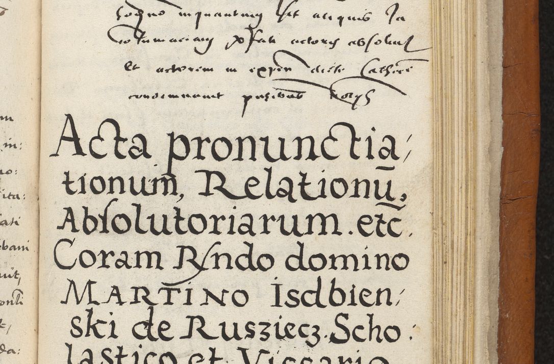 Zdjęcie nr 448 dla obiektu archiwalnego: Acta constitucionum coram reverendo patre domino Paulo Crassowski Warschoviensi et Omnium Sanctorum in Cracovia praeposito et officiali generali Craccoviensi ad annum Domini 1545, a die et mense infrascriptis foeliciter continuantur