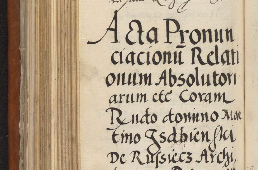 Zdjęcie nr 417 dla obiektu archiwalnego: Acta constitucionum coram reverendo patre domino Paulo Crassowski Warschoviensi et Omnium Sanctorum in Cracovia praeposito et officiali generali Craccoviensi ad annum Domini 1545, a die et mense infrascriptis foeliciter continuantur