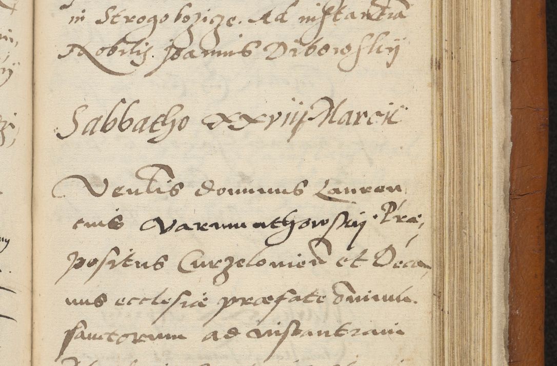 Zdjęcie nr 404 dla obiektu archiwalnego: Acta constitucionum coram reverendo patre domino Paulo Crassowski Warschoviensi et Omnium Sanctorum in Cracovia praeposito et officiali generali Craccoviensi ad annum Domini 1545, a die et mense infrascriptis foeliciter continuantur