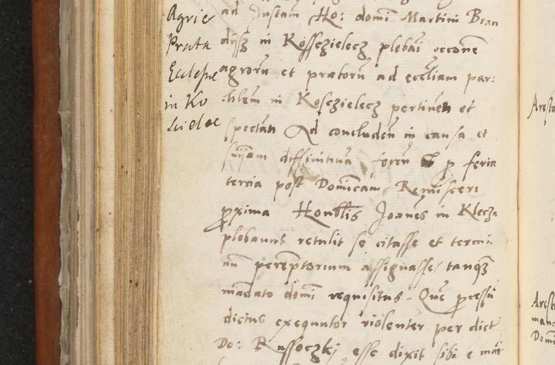 Zdjęcie nr 287 dla obiektu archiwalnego: Acta constitucionum coram reverendo patre domino Paulo Crassowski Warschoviensi et Omnium Sanctorum in Cracovia praeposito et officiali generali Craccoviensi ad annum Domini 1545, a die et mense infrascriptis foeliciter continuantur