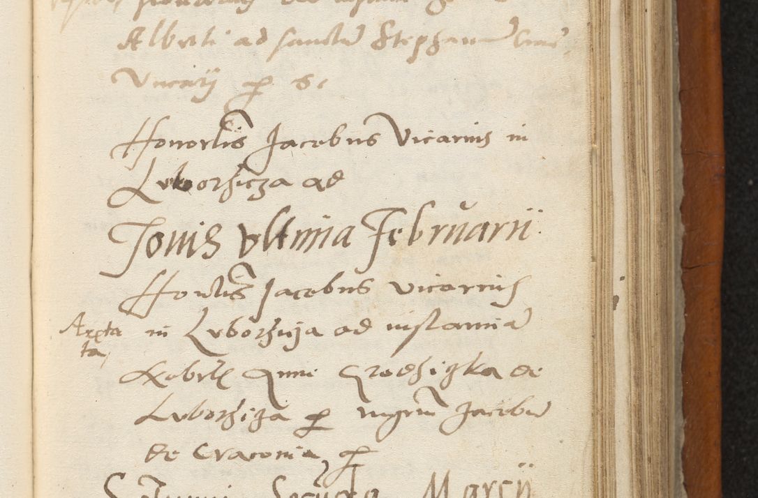Zdjęcie nr 286 dla obiektu archiwalnego: Acta constitucionum coram reverendo patre domino Paulo Crassowski Warschoviensi et Omnium Sanctorum in Cracovia praeposito et officiali generali Craccoviensi ad annum Domini 1545, a die et mense infrascriptis foeliciter continuantur