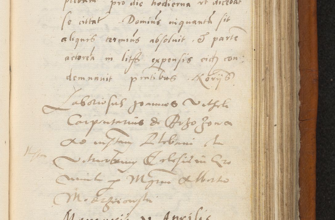 Zdjęcie nr 260 dla obiektu archiwalnego: Acta constitucionum coram reverendo patre domino Paulo Crassowski Warschoviensi et Omnium Sanctorum in Cracovia praeposito et officiali generali Craccoviensi ad annum Domini 1545, a die et mense infrascriptis foeliciter continuantur