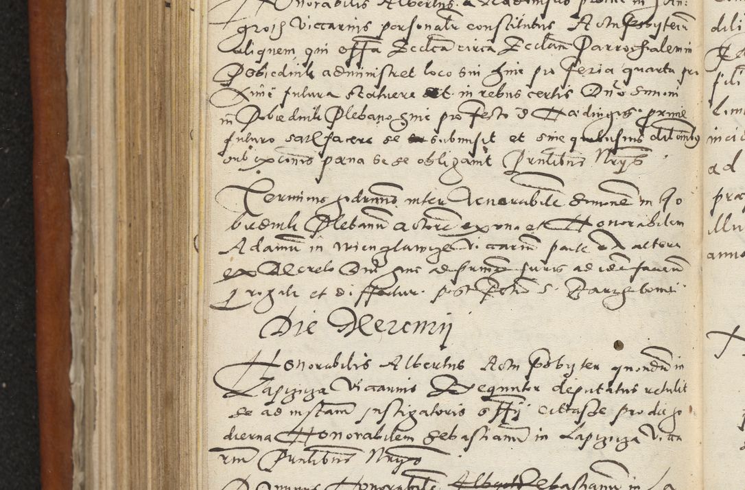 Zdjęcie nr 495 dla obiektu archiwalnego: Acta constitucionum coram reverendo patre domino Paulo Crassowski Warschoviensi et Omnium Sanctorum in Cracovia praeposito et officiali generali Craccoviensi ad annum Domini 1545, a die et mense infrascriptis foeliciter continuantur