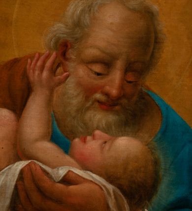 Zdjęcie nr 8: Ołtarz jednoosiowy, jednokondygnacyjny ze zwieńczeniem. Mensa w typie sarkofagowym, z monogramem „S[więty] J[ózef]” na ścianie frontowej. Nastawa ołtarzowa na cokole o wklęsłym rzucie, zwężająca się ku górze, ujęta po bokach szerokimi spływami wolutowymi, zdobionymi zwisami z kampanul, a w dolnej części cekinami. W polu ołtarza obraz św. Józefa z Dzieciątkiem w złoconej ramie o kształcie prostokąta stojącego, zamkniętego łukiem półkolistym. Kondygnację zamyka profilowany gzyms w kształcie łuku nadwieszonego. Zwieńczenie w formie zbliżonej do stojącego prostokąta, ujęte po bokach spływami wolutowymi. W polu, w kartuszowej ramie, zdobionej ornamentem rocaille’owym obraz „Św. Barbara”. Zwieńczenie zamknięte profilowanym gzymsem o przebiegu wklęsło-wypukłym. Na szczycie rokokowy akroterion. Ołtarz utrzymany w kolorystyce kości słoniowej ze złoceniami w partiach ornamentów i profilowań.

