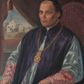 Zdjęcie nr 1: Obraz o kształcie stojącego prostokąta. Portret duchownego na tle purpurowej kotary przesłaniającej pejzaż z kościołem i plebanią w Morawicy ukazanych od strony frontu. Duchowny siedzący na fotelu o purpurowym obiciu jest przedstawiony do pasa, zwrócony na prawo, ujęty w trzech czwartych. Głowę ma dużą, twarz okrągłą z masywnymi kośćmi jarzmowymi, wydatnymi łukami brwiowymi, śniadej cerze z głęboko zarysowanymi zmarszczkami mimicznymi i  wysokim czole. Jego oczy są małe, brązowe, głęboko osadzone z opadającymi powiekami, podkrążone. Nos krótki, lekko zadarty do góry, usta wąskie, niewielkie znamię pod prawym okiem oraz po lewej stronie brody. Ciemne, krótkie włosy z wysokimi zakolami. Ręce swobodnie oparte na poręczach fotela. Ubrany jest w rokietę z rękawami podbitymi czerwoną tkaniną, fioletowy mantolet i piuskę. Na piersi nosi złoty medalion na podwójnym łańcuchu, a na palcu prawej dłoni złoty pierścień. W prawym dolnym rogu napis: "AS 1889 r(ok)" Napis na odwrocie płótna: "Własność Plebanii / w Morawicy 'X(iądz) Józef Krzemieński i Prałat / Pap(ieski) h(onorowy) Kanonik Metrop(olii) Warsz(awskiej) / proboszcz w Morawicy / ur(odzony) 1835. t. r(oku)". Napis na odwrocie ramy: "Mikołaj Jakowki".
