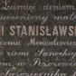 Zdjęcie nr 1: Epitafium w kształcie leżącego prostokąta, obwiedziona złoconym profilem o wyciętych narożach wypełnionych rozetami. W polu inskrypcja: &quot;Pamięci cieniom / nieocenionej matki / ZOFII STANISŁAWSKIEJ / z domu Mendalewiczów / ur(odzonej) w ziemi Sanockiej 1789. / um(arłej) w Rzozowie / 12. Października 1837.&quot;