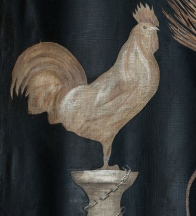 Zdjęcie nr 64: Nastawa architektoniczna, jednoosiowa, jednokondygnacyjna ze zwieńczeniem, na wysokim cokole z wyodrębnionymi konsolami. Ołtarz drewniany, sarkofagowy, na cokole, zwężający się ku dołowi z drewnianą mensą i kamiennym portatylem. Na mensie ustawione tabernakulum w formie prostopadłościennej skrzynki. Ścianka frontowa ujęta ornamentalnymi listewkami; drzwiczki w kształcie stojącego prostokąta w ornamentalnej ramie z płaskorzeźbionym przedstawieniem kielicha z hostią i winnym gronem. Nastawa ujęta parą zdwojonych pilastrów zwróconych pod kątem na zewnątrz, dekorowanych zwisami kwiatowymi, dźwigających silnie wysunięte imposty podtrzymywane przez konsole. Na tle pilastrów figury św. Antoniego Padewskiego i św. Franciszka ustawione na konsolach. W polu środkowym obraz św. Franciszka w formie stojącego prostokąta ujęty profilowaną ramą zdobioną rocaille&#039;em. Powyżej wolutowe fragmenty rocaille&#039;u, pod nim płycina. Zwieńczenie w formie trapezu ujętego spływami wolutowymi, dekorowanymi liśćmi palmowymi, ze ślimacznicami w kształcie meandru, spływającymi na belkowanie, na których stoją wazony. Całość zamknięta fragmentem wyłamanego trójbocznie gzymsu, zwieńczonego rokokowym szczytem z kwiatowymi gałązkami. W polu obraz św. Franciszki Rzymskiej w formie zbliżonej do zwieńczenia, ujęty ramą dekorowaną rocaille&#039;em. Struktura polichromowana w kolorze głębokiej czerwieni, z czarnymi profilami oraz złoconymi ramami, profilami i ornamentyką.
