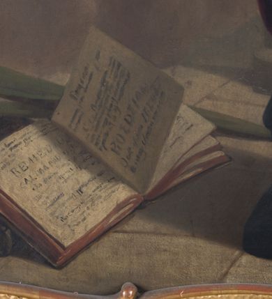 Zdjęcie nr 22: Feretron dwustronny  z obrazami świętej Anny Samotrzeć oraz św. Jana Kantego adorującego Matkę Boską  z Dzieciątkiem ustawiony na niskim postumencie o fantazyjnym kształcie z osią główną wysuniętą do przodu oraz narożnikami ustawionymi ukośnie.  W postumencie dziewięć przeszklonych gablotek mieszczących relikwie świętych, które opisane są na małych karteczkach, otoczone różnego rodzaju kwiatkami  i gwiazdkami wykonanymi z papieru i cienkich blaszek. Otwory gablotek  o różnorodnym, opływowym wykroju. Po bokach, na górnej powierzchni podstawy małe otwory po zatkniętych w nich, niezachowanych rzeźbach apostołów. Rama  w kształcie stojącego prostokąta, ujęta po każdej stronie trzema gablotkami otoczonymi rzeźbionym ornamentem rocaille&#039;owym. W zwieńczeniu takie same, mniejsze gablotki, pośrodku zamiast relikwii ażurowa, rzeźbiona wić roślinna. Na rewersie struktura feretronu o takim samym kształcie. Podstawa zdobiona siedmioma ramkami  o fantazyjnym kształtach utworzonych z wąskich esownic. Po bokach zamiast gablotek  owoidalne pola, w których złocona, drobna kratka. Rama zdobiona ornamentem rocaille&#039;owym.

Na awersie obraz z przedstawieniem św. Anny Samotrzeć. W centrum kompozycji ukazane są w postawie siedzącej św. Anna po prawej stronie i Matka Boska z Dzieciątkiem Jezus po lewej stronie. Maria zwrócona trzy czwarte w lewo, rękami przytrzymująca siedzące na jej kolanach Dzieciątko. Twarz owalna, z wyraźnie zaznaczonym podbródkiem, małe i jasnoróżowe usta, długi i szeroki nos, oczy lekko przymknięte, wysokie czoło. Włosy długie, falowane, z przedziałkiem pośrodku opadające na plecy i prawe ramię. Ubrana jest w długą, różową suknię ze złotym obszyciem pod szyją i na rękawach; niebieski płaszcz z brązową podszewką, zarzucony na plecy i otulający kolana oraz biały, delikatny welon  na głowie. Dzieciątko Jezus ukazane jest frontalnie, z lewą rączką uniesioną w geście błogosławieństwa. Twarz szeroka  z długim i szerokim nosem, wysokim czołem. Włosy krótkie, jasne, kędzierzawe. Wokół bioder ma założoną białą pieluszkę. Święta Anna zwrócona trzy czwarte w prawo,  z głową widoczną z lewego profilu, z lewą ręką przytrzymująca lewą rączkę Dzieciątka. Twarz podłużna z długim i szerokim nosem. Ubrana jest w długą zieloną suknię z długimi rękawami, czerwony płaszcz przerzucony  przez prawe ramię i zasłaniający kolana oraz jasnobrązową chustę zakrywającą włosy  i szyję. Karnacja ciemna. Wokół głów postaci złote, okrągłe nimby. W dolnej części obrazu widoczna roślinność, w górnej szarobłękitne niebo.

Na rewersie obraz z przedstawieniem Matki Boskiej z Dzieciątkiem adorowanych przez św. Jana Kantego. Scena zakomponowana  w architektonicznym wnętrzu. Maria ukazana w lewym górnym narożu obrazu,  w pozycji siedzącej na obłoku, zwrócona trzy czwarte w lewo, rękami przytrzymująca stojące na jej kolanach Dzieciątko. Twarz owalna z długim i wąskim nosem. Włosy długie, kręcone, ciemnobrązowe, schowane pod chustą. Ubrana w jasnoróżową suknię z długimi rękawami, niebieski płaszcz zasłaniający kolana, brązową chustę na głowie; na stopach sandały. Dzieciątko ukazane w pozycji stojącej, z lewą rączką wyciągniętą przed siebie, otulone przez Marię białą chustą na wysokości bioder. Diagonalnie, w dolnym, prawym narożu obrazu ukazany św. Jan Kanty; zwrócony trzy czwarte w prawo; z rękami wzniesionymi w geście modlitwy; z głową widoczną z lewego profilu, zwróconą w stronę Marii. Ubrany jest w togę profesorską. Twarz podłużna z długim i wąskim nosem, okolona krótko przystrzyżoną, siwą brodą. Włosy średniej długości, zwinięte w siwe pukle. Wokół głowy złoty, okrągły nimb. W dolnym narożu obrazu, na kamiennej posadzce otwarta, zapisana księga oraz zielona palma. Tło architektoniczne, po prawej stronie widoczna ostrołukowa arkada.

Relikwie umieszczone w niewielkich wnękach, za szybkami, opisane. Zwieńczenie feretronu, od lewej: relikwie „Sancti Vincentii Martyr”, relikwie „Sanctae Perpentuae Martyr”. Prawy bok feretronu, od góry: relikwie „Sancti Longina Męczennika”; relikwie  „Sanctae Kunegundy Panny”; relikwie „Mafsa SS. MM.”, „Sanctae Victorii Martyr”, „Sanctae Agnészki Panny i [...]”. Podstawa feretronu, od lewej: relikwie „Sancti Grzegorza Papieża”; relikwie „Sanctae Katarzyny”; relikwie „sanctus Clarus martyr”; relikwie „Sanctae Theogeni Martyr”; relikwie  „Sancti Urbana Papieża, Pluvium. Mino., Świętych Męczenników, Sanctae Gratii Marii”; relikwie „Sancti Theodori Martyr.”; relikwie „Sancti Jucundi Martyr”; relikwie „Iňocentii XI.”; relikwie „Sancti Jana Kapistrana”. Lewy bok feretronu, od góry: relikwie „Sancti Jana Kantego”; relikwie  „Sanctae Jadwigi Polki”; relikwie „Sanctae Pauliny Panny Męczennicy, Sancti Celestyna Papieża Męczen.,  SANCTI STANISŁAWA BISKUPA I MĘCZENNIKA”.
