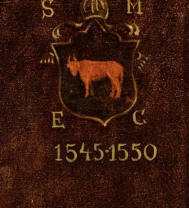 Zdjęcie nr 3: Biskup zwrócony trzy czwarte w lewo, ukazany w półpostaci. Twarz owalna, duże i migdałowe oczy, nos długi i szeroki, wąskie usta. Włosy ciemne, średniej długości, zasłaniające uszy. Biskup ubrany jest w albę, humerał, kapę w duże ornamentalne wzory i białe rękawiczki z pierścieniem na palcu. Na głowie ma założoną kameryzowaną infułę, a w prawej dłoni trzyma pastorał. Tło jednolite i brązowe. W prawym, górnym narożu obrazu tarcza nakryta infułą z godłem herbu Ciołek oraz syglami „S[AMUEL] M[ACIEJOWSKI] / E[PISCOPUS] C[RACOVIENSIS]” i daty „1545-1550”. Na odwrociu napis „KOPIA / Z KOŚCIOŁA / XX FRANCISZKANÓW / W KRAKOWIE / R(OK) 1883 L. L.”. Na ramie przyklejona kartka z nadrukiem „Ze zbiorów / kard. Albina / Dunajewskiego”. Rama drewniana, profilowana.