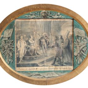 Zdjęcie nr 1: U dołu rysunku napis: "Poselstwo do Zygmunta III. z zaproszeniem Władysława na tron moskiewski. R. 1610."