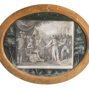 Zdjęcie nr 1: U dołu: "Franciscus Smuglewicz Invenit et delineavit Varsavia", "E. G. Krüger Sculpvit Dresden" oraz "Jigmanus (?) victus mortaliterque vulneratus resistit alys gladum, nisi soli Victori deponit"