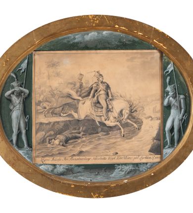 Zdjęcie nr 1: "Michael Stachowicz deline Cracovia d. 31 Martii 1821 an"
"Zgon Józefa Xcia Poniatowskiego Naczelnika Woysk Xstwa Warsz: pod Lipskiem. R. 1813 ."