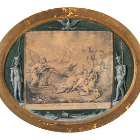 Zdjęcie nr 1: Napisy: "Michael Stachowicz deline Cracovia 1821. an", "Bitwa pod Maciejowicami 10. Paździer: Ru 1794."