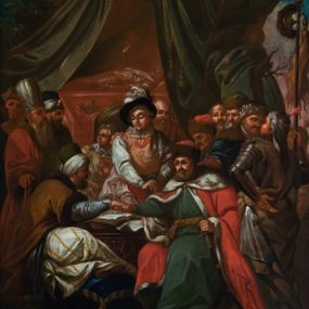 Zdjęcie nr 1: W lewym, dolnym rogu sygnatura "Michał Stachowicz malował (?) / w Krakowie / 1819 R."