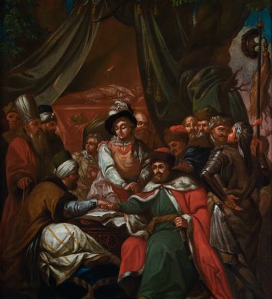 Zdjęcie nr 3: W lewym, dolnym rogu sygnatura "Michał Stachowicz malował (?) / w Krakowie / 1819 R."