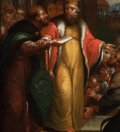 Zdjęcie nr 5: W lewym dolnym rogu sygnatura "Michał Stachowicz malował w Krakowie 1819."