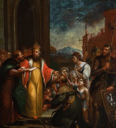 Zdjęcie nr 1: W lewym dolnym rogu sygnatura &quot;Michał Stachowicz malował w Krakowie 1819.&quot;