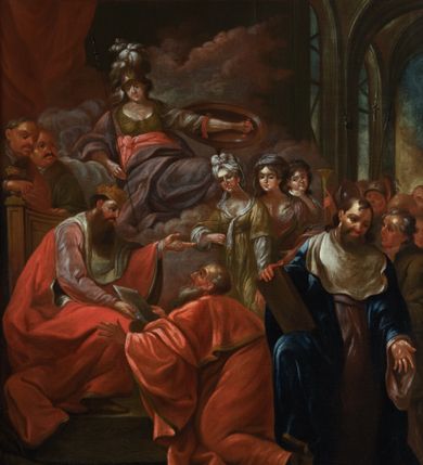 Zdjęcie nr 1: W lewym, dolnym rogu sygnatura "Michał Stachowicz malował 1819."