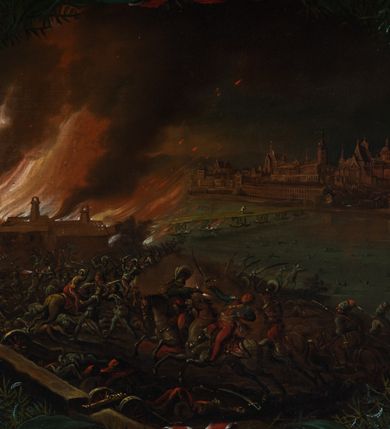 Zdjęcie nr 10: Na dole obrazu napis: "Stanisław August - ostatni z Dynastyi i elekcyi: Król Pols: W. X: Lit: / Od Pawła I Cesarza wszech Rossyi / pogrzebem w Peterzburgu pożałowany. / dnia 22. Lutego R. 1798"