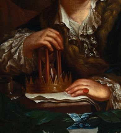 Zdjęcie nr 14: Na dole obrazu napis: "Stanisław August - ostatni z Dynastyi i elekcyi: Król Pols: W. X: Lit: / Od Pawła I Cesarza wszech Rossyi / pogrzebem w Peterzburgu pożałowany. / dnia 22. Lutego R. 1798"