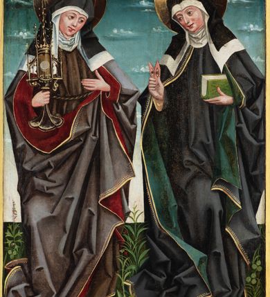 Zdjęcie nr 23: Nastawa ołtarzowa w formie tryptyku z ruchomymi skrzydłami. Na środku scena ze św. Stanisławem tronującym między św. Mikołajem i św. Wawrzyńcem. Na skrzydłach przedstawiono pary świętych: po lewej u góry św. Jana Chrzciciela i św. Andrzeja, na dole św. biskupa z księgą oraz św. biskupa z wrzecionem. Po prawej u góry św. Macieja i św. Jakuba, poniżej św. Michała Archanioła i św. Jerzego. Na zamkniętych skrzydłach również pary świętych: na lewym u góry św. Urban i św. Walenty, poniżej św. Klara i św. Otylia. Na prawym u góry św. helena i św. Zofia , na dole św. Apolonia i św. Afra. 