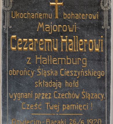 Zdjęcie nr 7: Kaplicę wzniesiono na rzucie koła, nakrywając jej wnętrze półkolistą kopułą. Ściany zewnętrzne zostały podzielone ośmioma pilastrami jońskimi, wspierającymi belkowanie. Powyżej belkowania biegnie profilowany gzyms koronujący, dekorowany fryzem kostkowym. Półokrągłe wejście usytuowano od zachodu. Prowadzi do niego pięć stopni. Wejście zamyka żelazna, klasycystyczna krata. Od wschodu w ścianie przepruto okulus, ujęty od wnętrza półokrągłym glifem w płytkiej, prostokątnej niszy zamkniętej półokrągło. Wnętrze pokryto ochrową polichromią, z wymalowanym białą kreską podziałem odzwierciedlającym artykulację zewnętrzną. Na ścianie umieszczono dwie czworoboczne płyty upamiętniające zmarłych pochowanych w krypcie. Wejście do krypty zamyka prostokątna, marmurowa płyta dekorowana aplikacją ze złoconego brązu, ukazującą trupią czaszkę ze skrzyżowanymi piszczelami umieszczoną nad antabą.