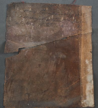 Zdjęcie nr 2: Obraz o kształcie stojącego prostokąta. Nagi, stojący Chrystus przedstawiony do pasa, zwrócony w trzech czwartych w lewą stronę. Twarz smukła z długim nosem oraz lekko rozchylonymi ustami.  Włosy i zarost Chrystusa mają czarny kolor.  Ugięte  w łokciach ręce rozchylają ranę. Lewe ramie Jezusa okrywa czerwona tkanina. Na głowie ma koronę cierniową w odcieniu brązu. Tło brązowe. Na odwrocie inskrypcja: „Maciej Czosnyka + d. 25/8 1883 r / i ofiarował do Kościoła S. Marka / w Krakowie X Ludwik Nov(…)ki / (…) zy”